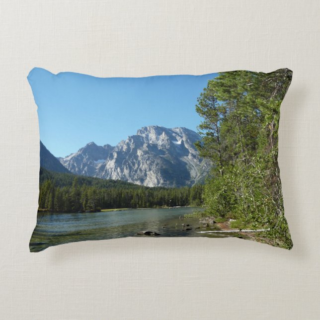 Almofada Decorativa Lago Leigh no Parque Nacional Grand Teton (Frente)