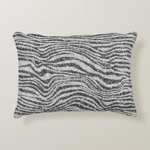 Almofada Decorativa Lâmpada de Zebra Negra