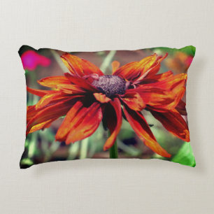 Almofada Decorativa Laranja Black Eyed Susan Flower Close (Fechar)