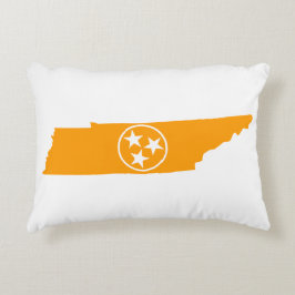 Almofada Decorativa Laranja do estado de Tennessee