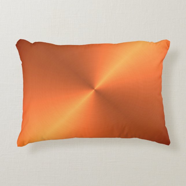Almofada Decorativa Laranja Rust Shine (Frente)