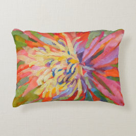 Almofada Decorativa Laranja Verde Tropical Interior/Exterior