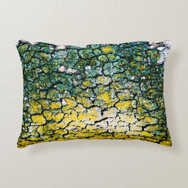 Almofada Decorativa Latido verde e amarelo (Frente)