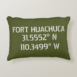 Almofada Decorativa Latitude Longitude de Fort Huachuca 