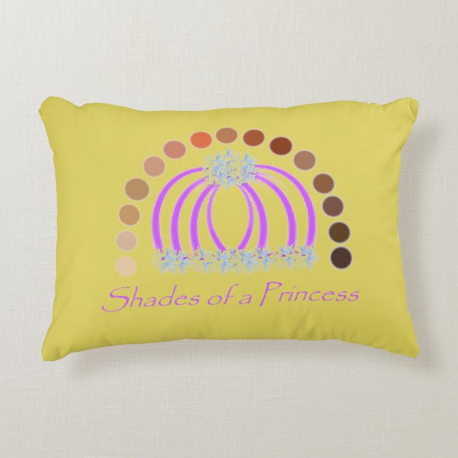 Almofada Decorativa Lavadinho Em Sombras De Uma Princesa Compõem Arco- (Frente)