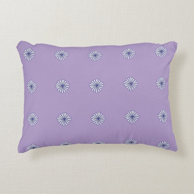 Almofada Decorativa Lavanda de Petais Brancos (Frente)