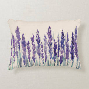 Almofada Decorativa Lavanda francesa: Ilustração de Aquarela