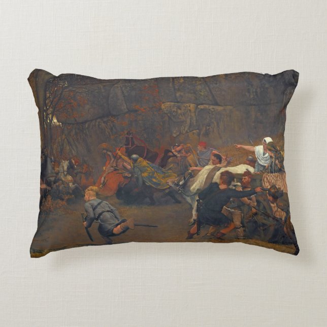 Almofada Decorativa Lawrence Alma-Tadema - Gunthram Bose E Sua (Frente)