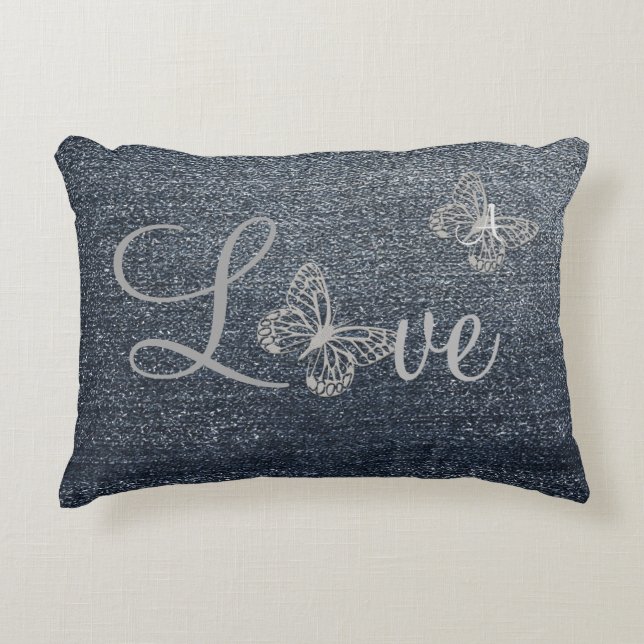 Almofada Decorativa Legal aparência de Denim (Frente)