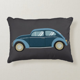 Almofada Decorativa legal carro retrô azul com algemas