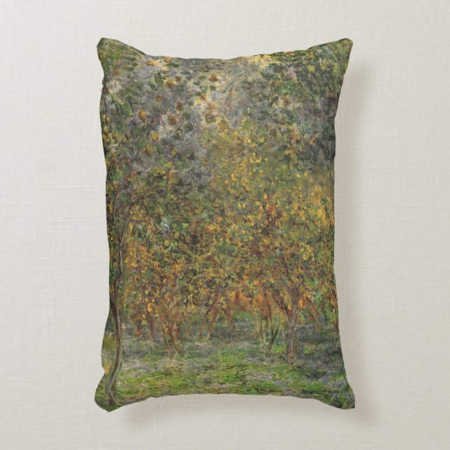 Almofada Decorativa Lemon Grove em Bordighera por Claude Monet (Frente(Vertical))