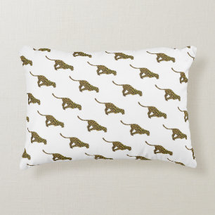 Almofada Decorativa Leopard Brown e Yellow Silhouette