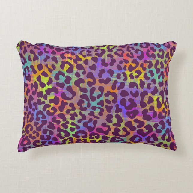 Almofada Decorativa Leopard skin pattern. Repeating seamless animal ba (Frente)
