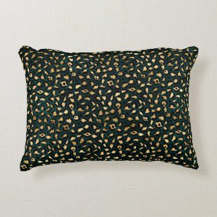 Almofada Decorativa Leopardo Dourado e Teto Série Design 1