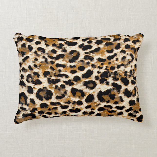 Almofada Decorativa Leopardo pintado (Frente)