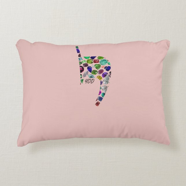 Almofada Decorativa Letra 'YOD' (Frente)