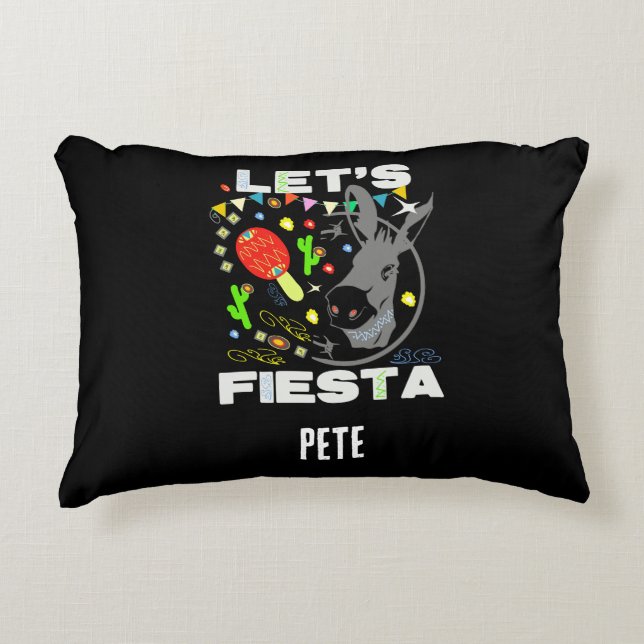 Almofada Decorativa Let's Fiesta bunt party (Frente)