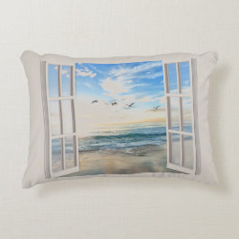 Almofada Decorativa Levantamento do sol pela janela