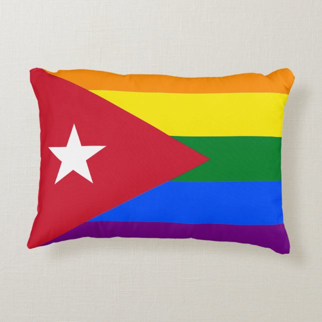 Almofada Decorativa LGBT Cuba (Verso)