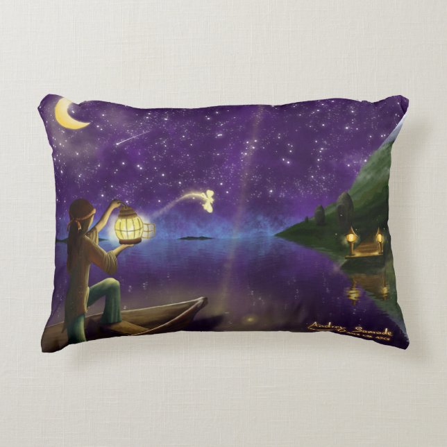 Almofada Decorativa Liberando o travesseiro feericamente (Frente)