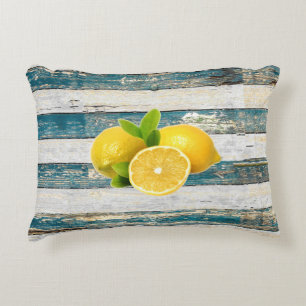 Almofada Decorativa Limões Russos (Azul)