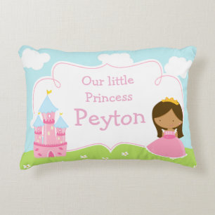 Almofada Decorativa Linda Afro-Americana Nossa Pequena Princesa