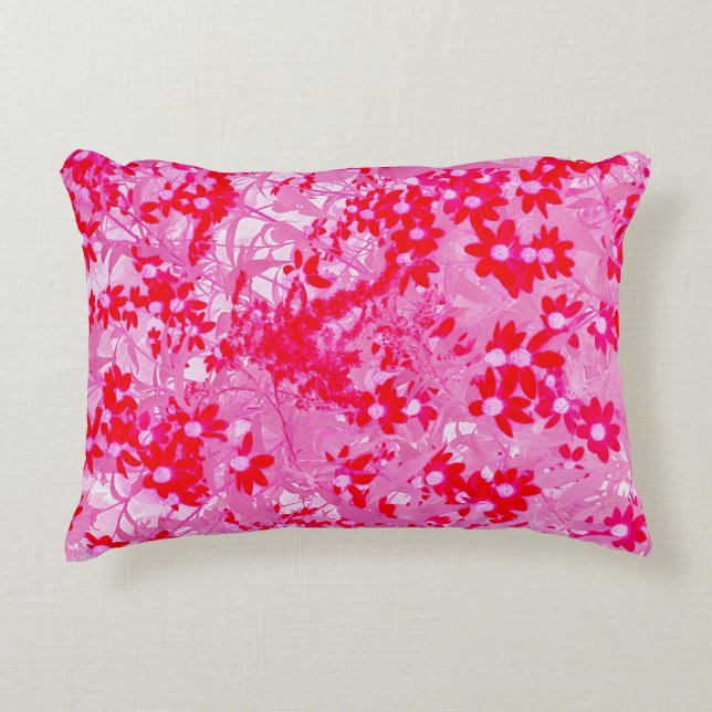 Almofada Decorativa Lindas Flores Vermelhas (Frente)