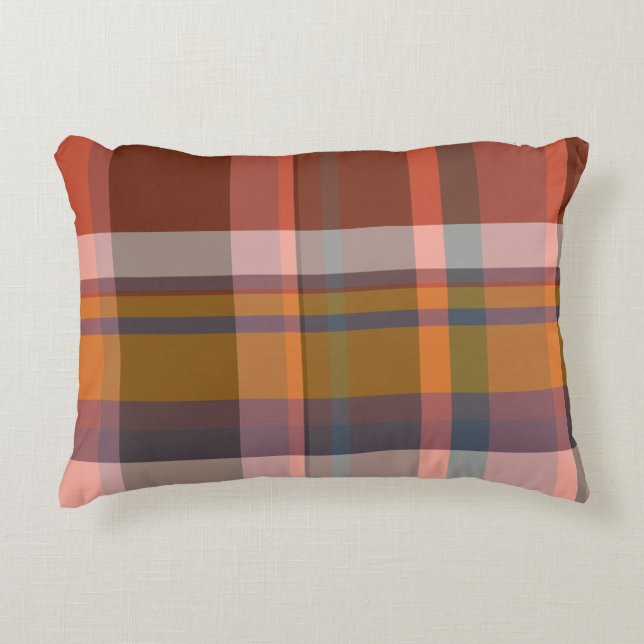 Almofada Decorativa Lindo estilo escocês estilo tartan (Frente)