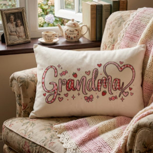Almofada Decorativa Lindo travesseiro de acento da avó caprichoso e qu