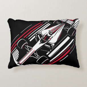 Almofada Decorativa Linhas de Velocidade de Carro de Corrida de Fórmul