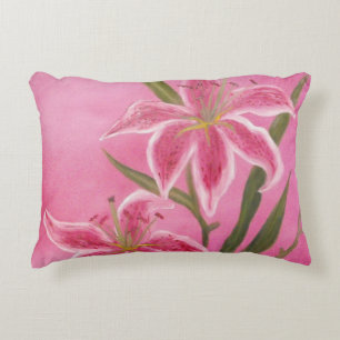 Almofada Decorativa lírio cor-de-rosa