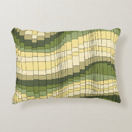 Almofada Decorativa Listrado psicadélico do vintage da montanha russa