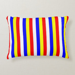 Almofada Decorativa listras da bandeira de Cabo Verde padrão de país s