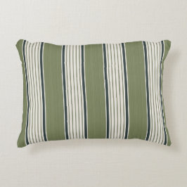 Almofada Decorativa Listras de Folhagem Francesa Vintage - Fazenda Neu