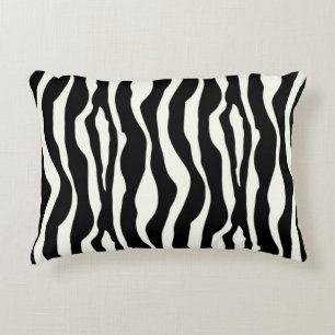 Almofada Decorativa Listras de zebra - Preto e Branco