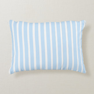 Almofada Decorativa Listras Finas Azul Claro
