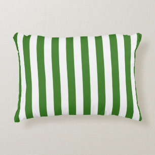 Almofada Decorativa Listras Verdes & Sólido