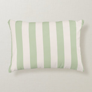 Almofada Decorativa Listras Verticais Verde Pastel