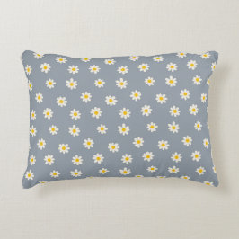Almofada Decorativa Little Daisies - dusty steel gray