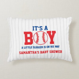 Almofada Decorativa Little Slugger Baseball Boy Baby Shower