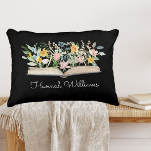 Almofada Decorativa Livro de Aquarela Flor Floral Agradecimento ao Pro