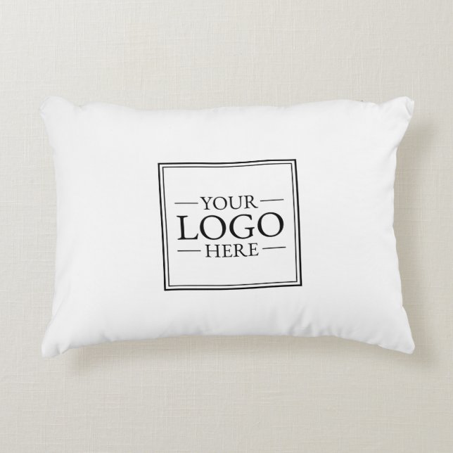 Almofada Decorativa Logotipo comercial personalizado (Frente)