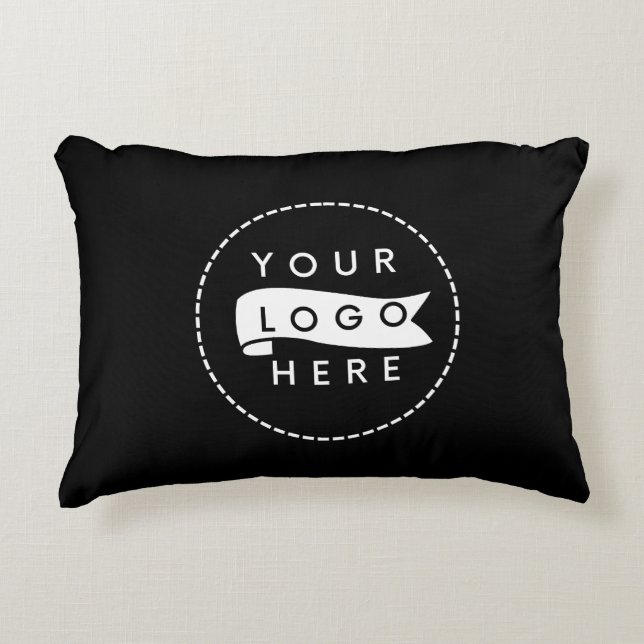 Almofada Decorativa Logotipo de empresa moderno personalizado (Frente)