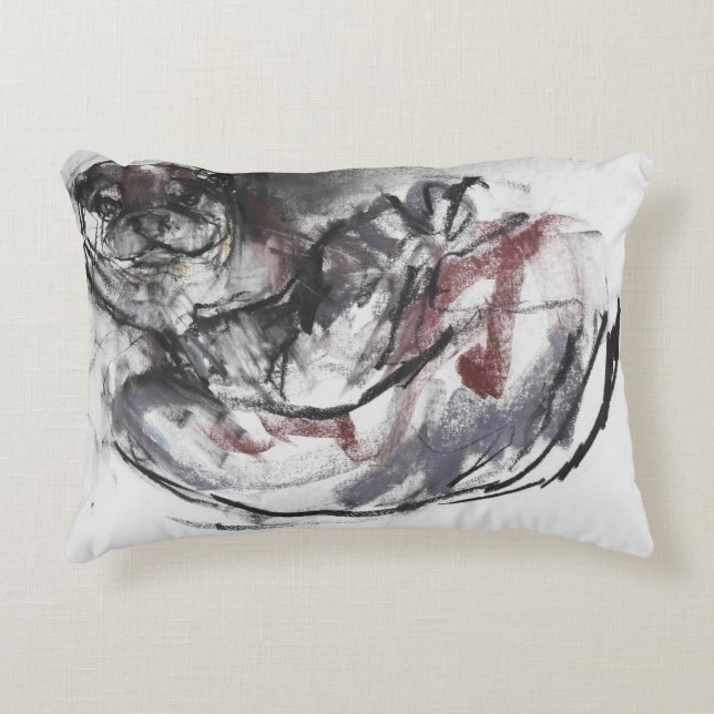 Almofada Decorativa Lontra do cão (Frente)