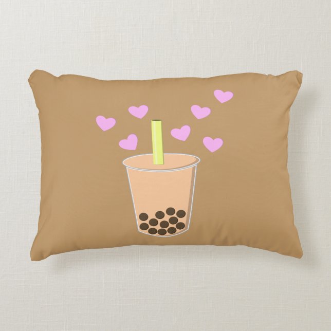 Almofada Decorativa Love Bubble Tea (Frente)