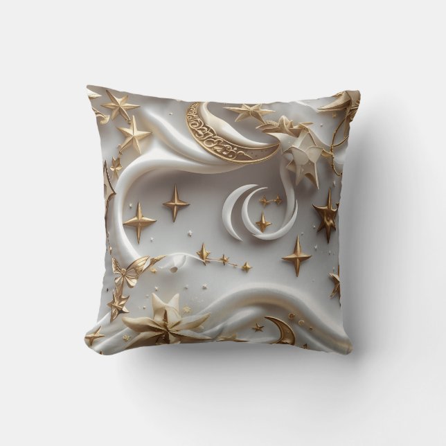 Almofada Decorativa – Luxo Alabastro Branco Celest (Frente)