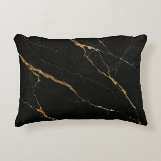 Almofada Decorativa Luxury Black Marble