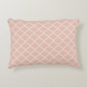 Almofada Decorativa Luz de creme grande de Quatrefoil - pique 16" X12