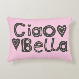 Almofada Decorativa Luz do Ciao Bella - travesseiro cor-de-rosa do