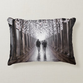 Almofada Decorativa Luz, sombras e simetria - sepia